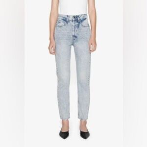 Anine Bing Sonya Jean In Acid Washed Blue